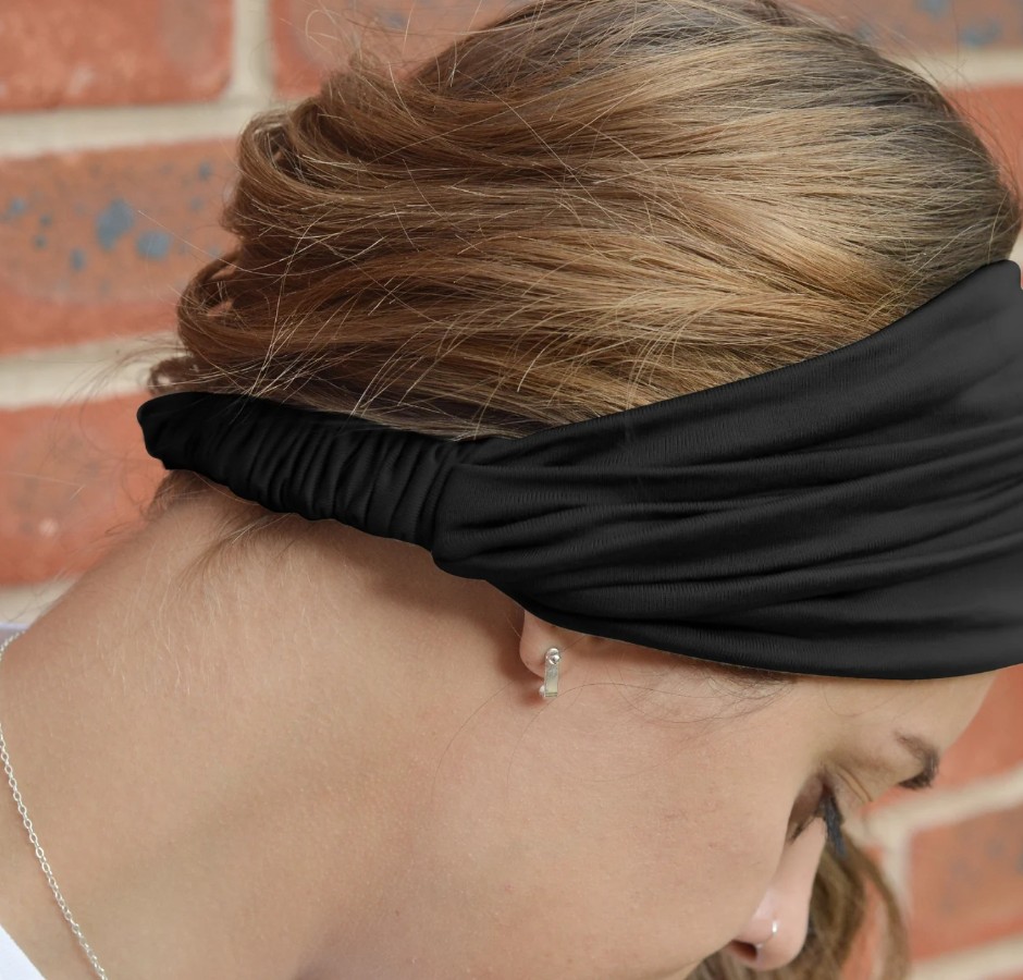 Penye Lastikli Paraşüt Bandana, Saç Bandı